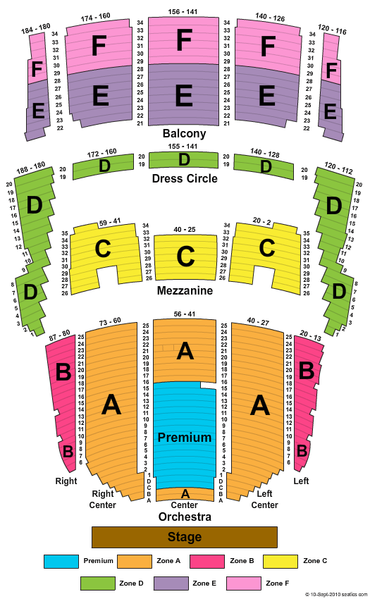 Queen Elizabeth Theatre Seating Chart